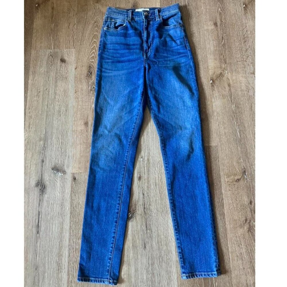 SLVRLake Denim Lou Lou Cross My Heart Mid Rise Skinny Jean Size 25